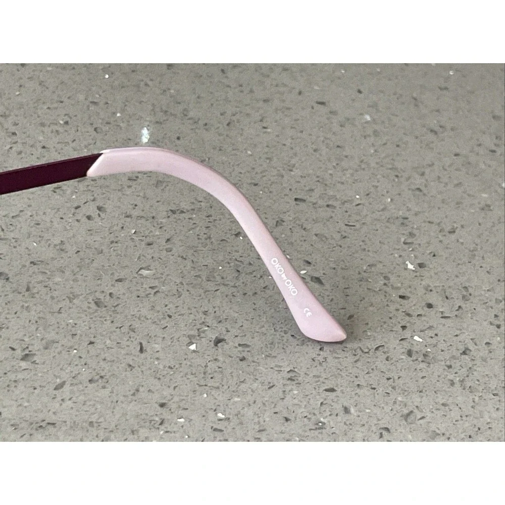 OKO by OKO B12 EYEGLASSES Frames ONLY 49-18-135 Paris France purple silver half